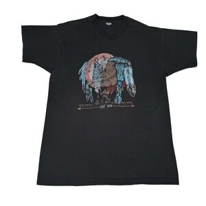 Vintage 90s Native American Indian Shirt - XL - Made In USA
